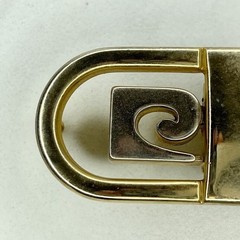 Silver and Gold Tone Clamp Style Simple Basic Belt Buckle