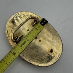 Colorado Springs Plus 100 Pikes Peak Or Bust Coin Belt Buckle Gold Tone