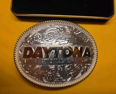 Daytona Speedway – Silver & Gold – Belt Buckle for 1-1/2&Prime; Wide Belt – NASCAR