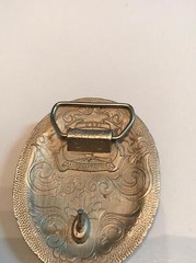 Vintage SSI American Eagle & Flag Pewter belt buckle – Patriotic