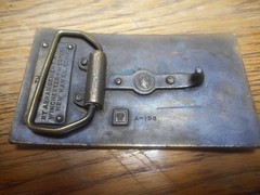 Vintage Brass Belt Buckle Winchester Repeating Arms Western New Haven Conn USA