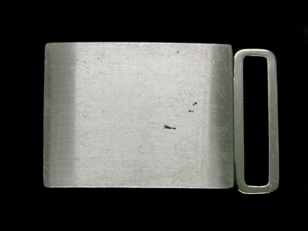 UA09105 REALLY NICE **BRUSHED LOOK** ART FASHION SILVERTONE BELT BUCKLE