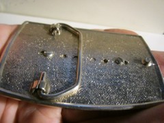 VINTAGE AGATE GEMSTONE BELT BUCKLE BUCKLE CLASP NUB IS BROKEN OFF – GW-26