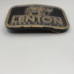 Vintage Lenton Rebar Splicing Dynabuckle Provo Utah Solid Brass Belt Buckle