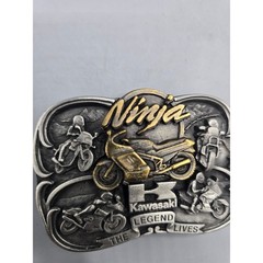 Vintage Kawasaki Ninja Belt Buckle Limited Edition Brookfield Collectors Guild
