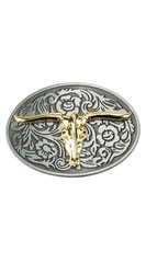 Longhorn Bull Belt Buckle for Men- Western Rodeo Texas Cowboy Large Belt Buckles