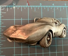 1979 Vintage Original Corvette Pewter Belt Buckle By Indiana Metal Craft M93 USA