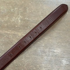 James Reid Leather Belt Size 37 Turquoise & Bronze Native American Belt Buckle