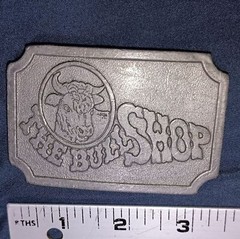Mens Vintage Hit Line USA « The Bull Shop » Pewter Belt Buckle