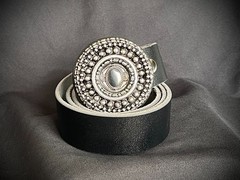 “All-Seeing Eye” Buckle Black Stone Pupil Gothic Industrial OOAK Darren McNeese
