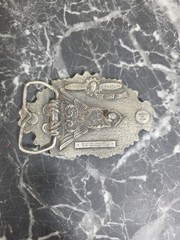 Redneck Belt Buckle Capt. Hawks Sky Patrole & Novelty Co. 1977 Made In USA