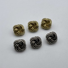 Twisted Design Sewing Button,Clothing Shank Button,Brass Sewing Button, lot