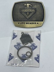 Belt Buckle / Key Chain HANDYMAN CLUB OF AMERICA LIFE MEMBER 1996 Man Cave