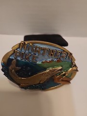 Vintage American Buckle Company Northern Pike Made In The USA 1998
