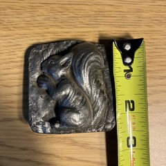 Vintage Squirrel Belt Buckle Men&rsquo;s Pewter Tone Animal Nature Theme 1.5&Prime; Belt