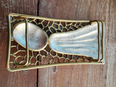 Belt buckle brass handmade Mexican exclusive, handmade