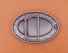 Western Heavy Duty Casual Oval Huge Metal DIY Leather Belt Buckle Fit 40mm Strap