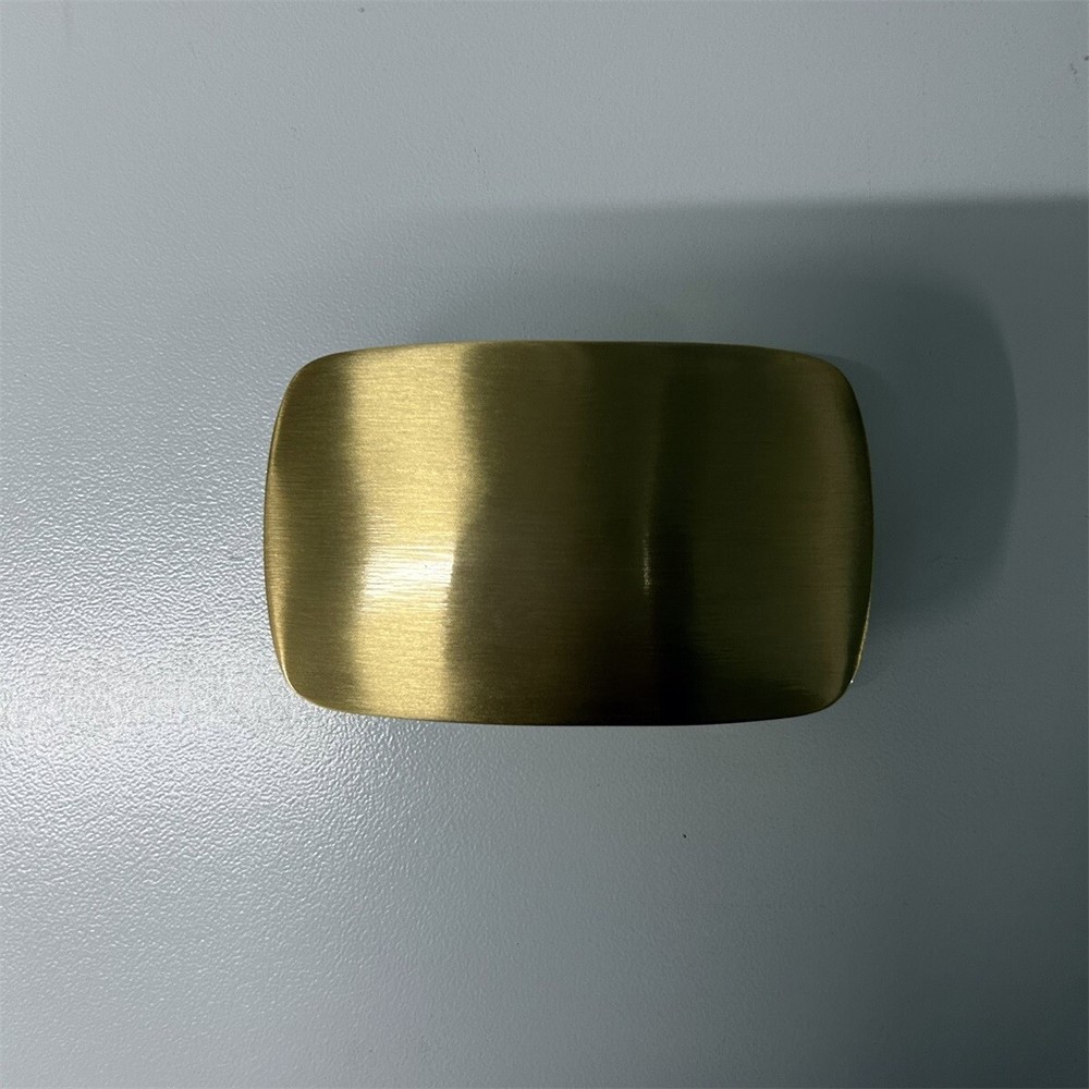 Solid Brass Rectangle Blank Belt Buckle BS019