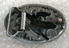 COWBOY BULL RIDER RODEO WESTERN FLORAL DESIGN BELT BUCKLE