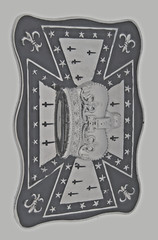 New Men Women Papa Crown Belt Buckle Chopper Fleur de lis 3d Western Cowboy Big