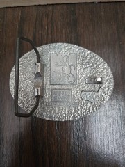 RARE Vintage Spec-cast Belt Buckle SILVER SAGE Deer Hunting DENVER Made In USA