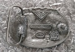 MASON MASONIC SQUARE COMPASS BLUE LODGE G BELT BUCKLE MADE IN USA C&J INC 1985