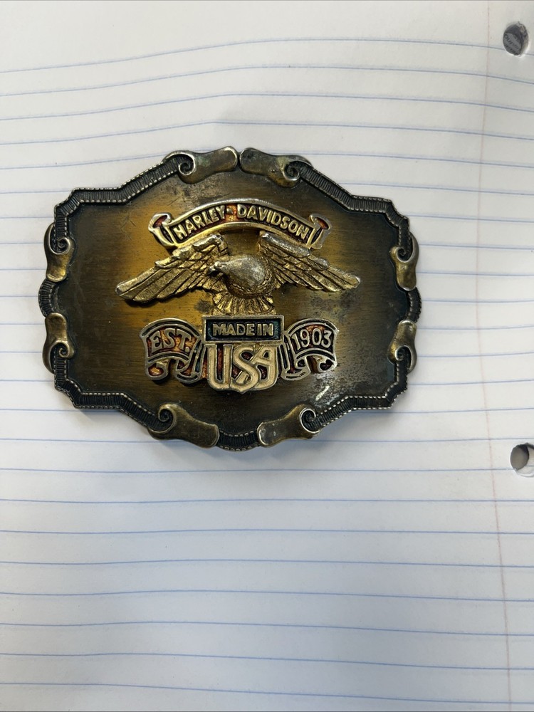 Harley Davidson Belt Buckle Made in the U.S.A 1903 Vintage