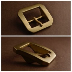 1 X Replacement 4cm(1.5&Prime;) Heavy Duty Solid Brass Single Prong Belt Buckle