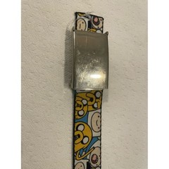 Cartoon Network Adventure Time belt Yellow & Blue silver color buckle waist 40.5