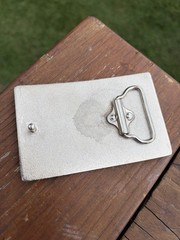 King of Spades Belt Buckle Silver Tone Gambler Novelty Gift
