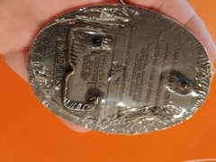 1992 -93 Kansas State Fair First Annual Rodeo Belt Buckle Horse Bronc Cowboy New