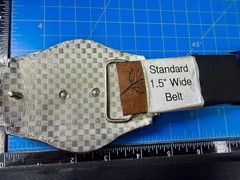 Dive Watch Style Shape Pistol Gun with Rhinestone Silver Color Large Belt Buckle