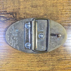 Vintage Baron Buckles Skiing Solid Brass Belt Buckle 1980&rsquo;s
