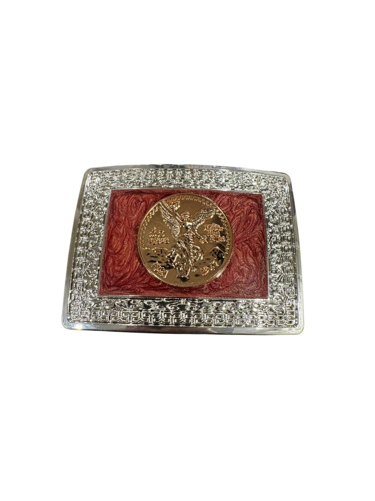 Hebilla Vaquera Centenario Moneda Mexico Coin Western Style Cowboy Buckle