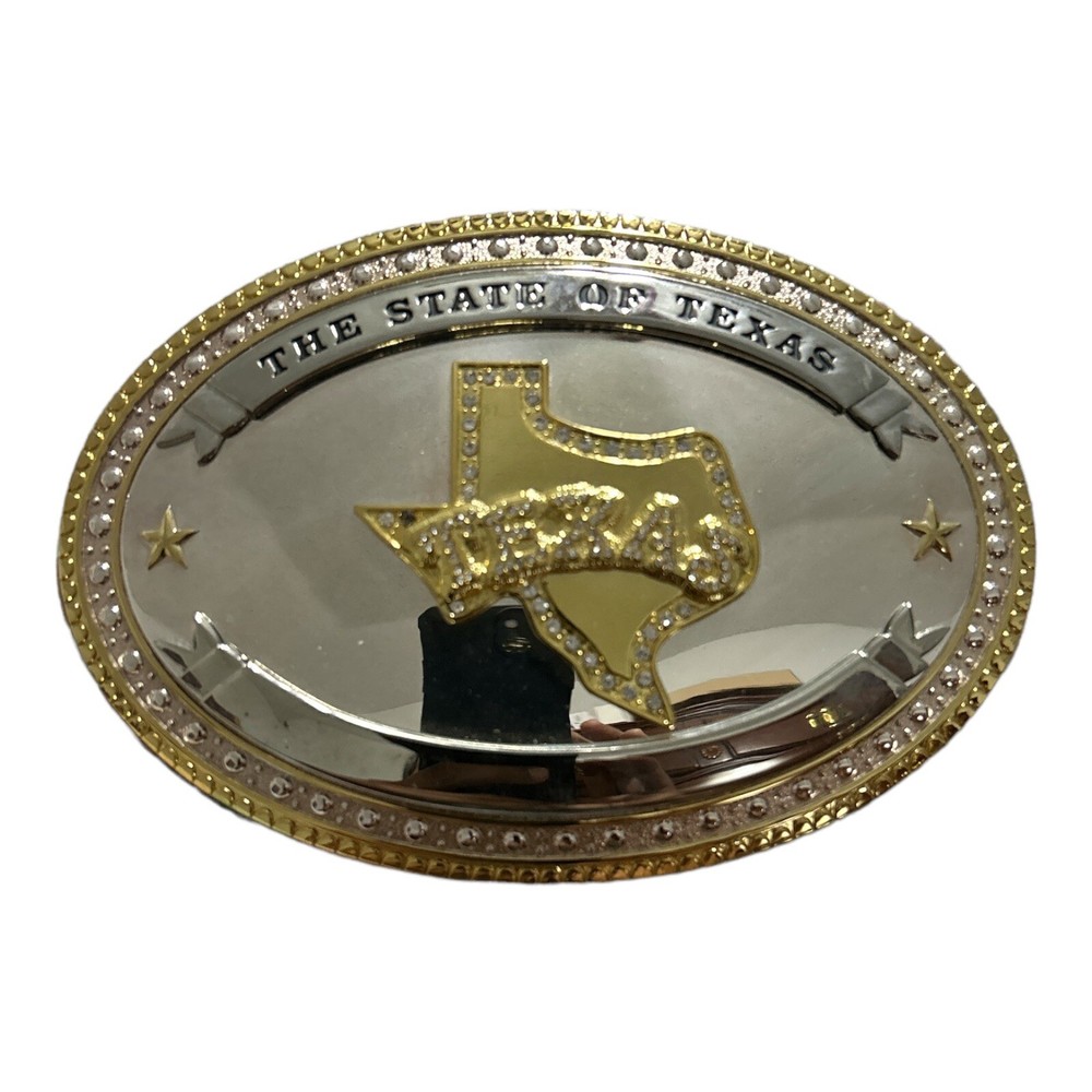 TX Lone Star Belt Buckle Western Rodeo Silver Metal Men Women New
