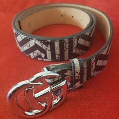Gucci Interlocking G Belt Caleido Print GG Coated Buckle Canvas Size 50/125
