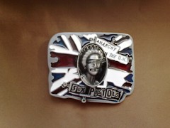 Sex Pistols, Anarchy in the U.K., belt buckle, buckle, removable clasp