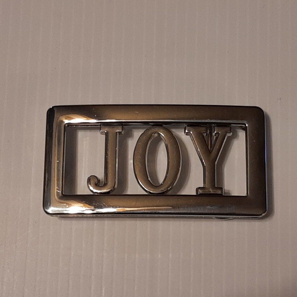 JOY Name Belt Buckle -Put your name or word on Buckle