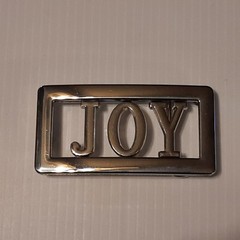 JOY Name Belt Buckle -Put your name or word on Buckle