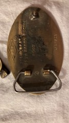 Pair Carpenter Tradesman Bronze Plated Metal Belt Buckles