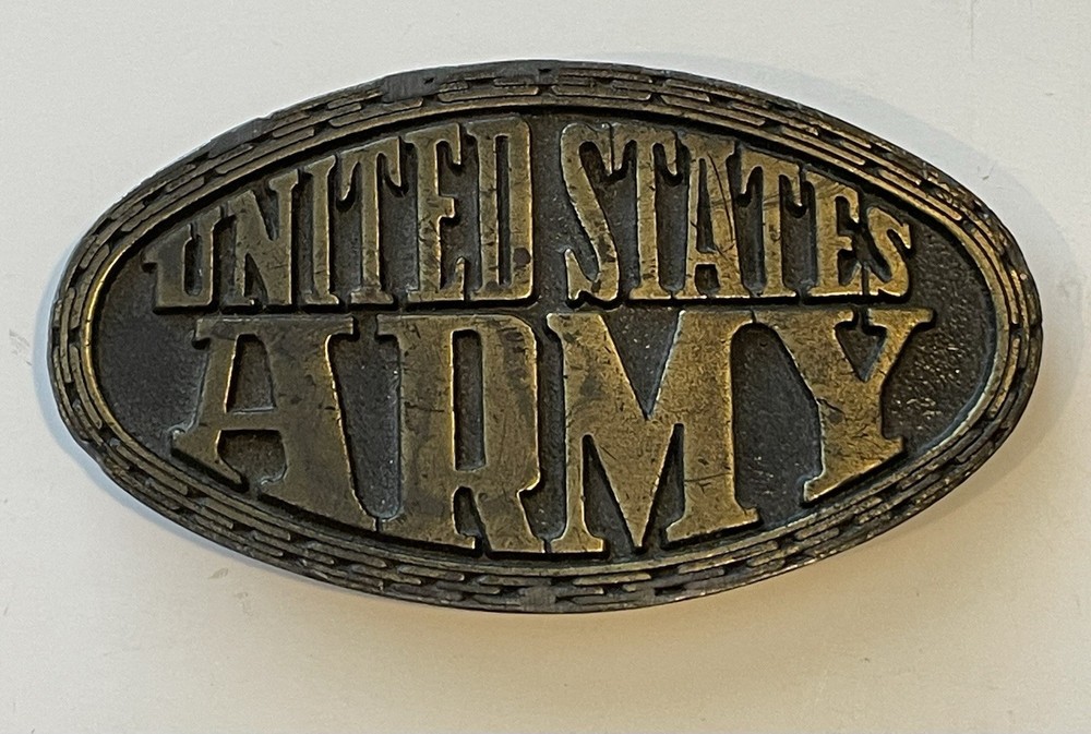 Welcome to the United States Army Brass belt buckle enlisting Delayed entry