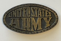 Welcome to the United States Army Brass belt buckle enlisting Delayed entry