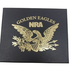 NRA Golden Eagles 2015 Commemorative Belt Buckle Red White Blue Enamel Shield D6