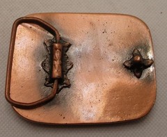 SECOROC Brass Belt Buckle (3 1/8&Prime; X 2 1/2&Prime;) Mining & Oil Field; Men&rsquo;s Accessory