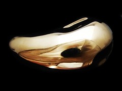 OA29144 REALLY NICE **ABSTRACT SHAPE** ART/FASHION GOLDTONE BELT BUCKLE