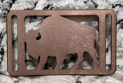 GRIP6 BELT BUCKLE – BUFFALO – BRONZE – 1.5 INCH WIDE