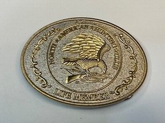 North American Hunting Club Life Member 2-Tone Belt Buckle, Perfect Gift Idea!