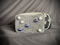 “Galaxy” Industrial Gothic Blue Stone Belt Buckle OOAK Darren McNeese