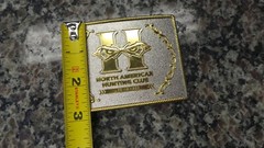 NORTH AMERICAN HUNTING CLUB LIFE MEMBER BELT BUCKLE 3.50&Prime; X 2.75&Prime; 112667-10 U-70