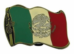 12 Pieces Wholesale Lot Belt Buckle Mexico Rodeo Men Mexican Flag Western Cowboy
